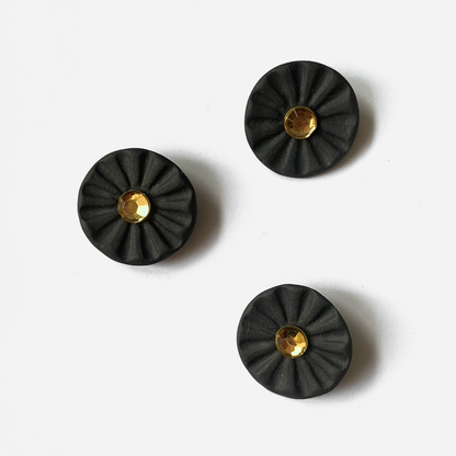 Coal & Gold - Porcelain Bling Buttons