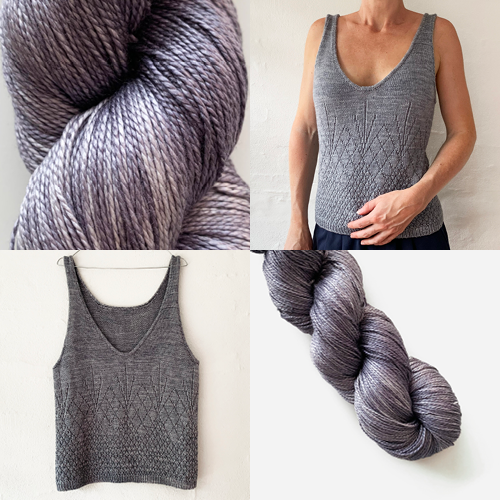 On the Rocks Tank Top Light - KIT - Tonal Pure Silk