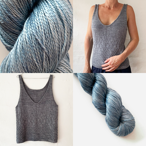 On the Rocks Tank Top Light - KIT - Tonal Pure Silk