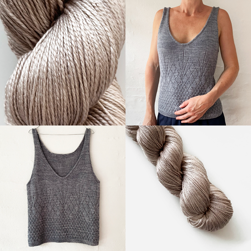 On the Rocks Tank Top Light - KIT - Tonal Pure Silk