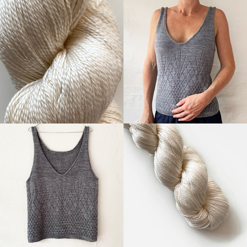 On the Rocks Tank Top Light - KIT - Tonal Pure Silk