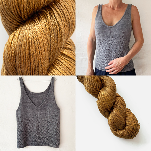 On the Rocks Tank Top Light - KIT - Tonal Pure Silk