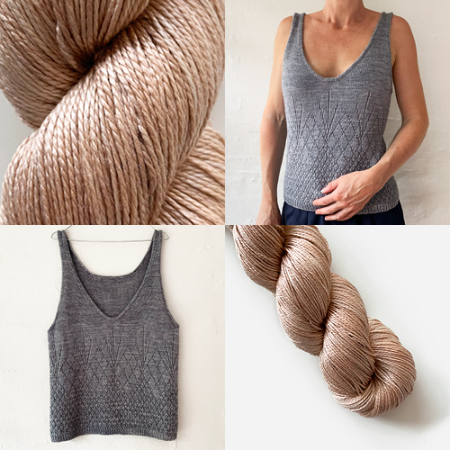 On the Rocks Tank Top Light - KIT - Tonal Pure Silk