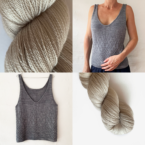 On the Rocks Tank Top Light - KIT - Tonal Silk Lace