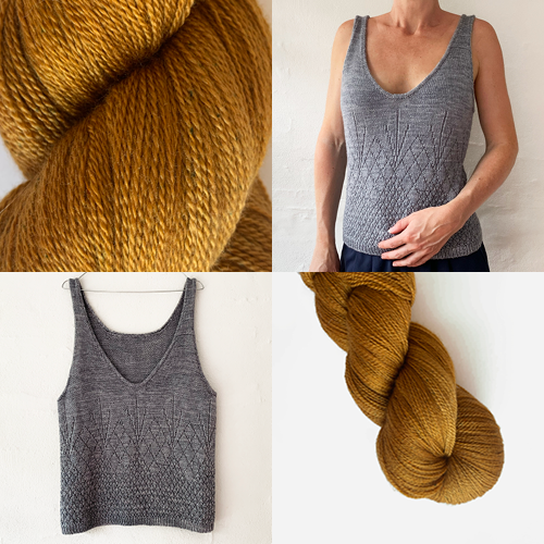 On the Rocks Tank Top Light - KIT - Tonal Silk Lace