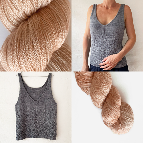 On the Rocks Tank Top Light - KIT - Tonal Silk Lace